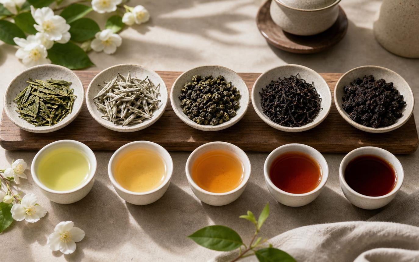 Chinese Tea Types: Green, White, Oolong, Black, and More | Original Jasmine Tea